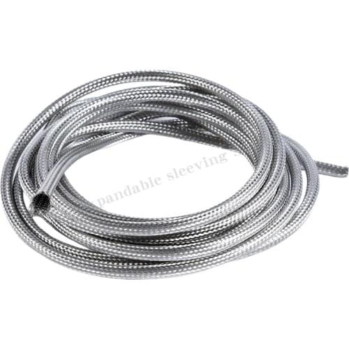 Shuoteng 10 m pure 304 stainless steel wire braided net sleeve stainless steel braided round tube