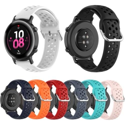 20mm Band ForbHuawei Watch Gt2 42mm Sport Silicone Bracelet Strap For Honor Watch Magic 2/Huawei Watch 2 Replacement Wristband