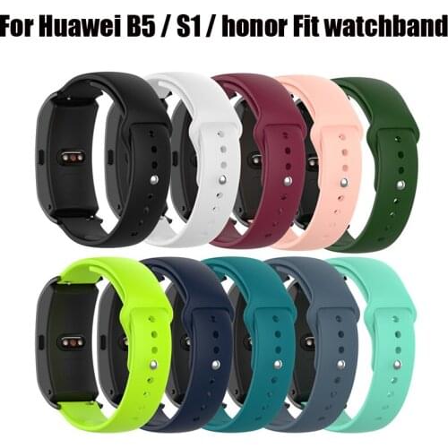 50pcs 18mm Replacement Strap Universal Silicone Wrist Straps For Huawei Watch S1 Huawei B5 honor fit Quick Release Band