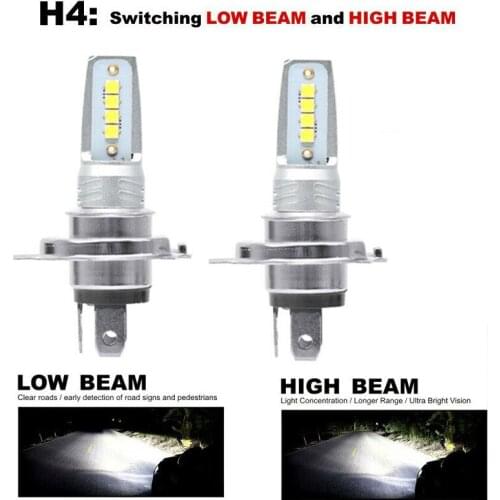 2pcs Car Headlights Replacement Set 110W 20800LM 6000K Auto High low beam
