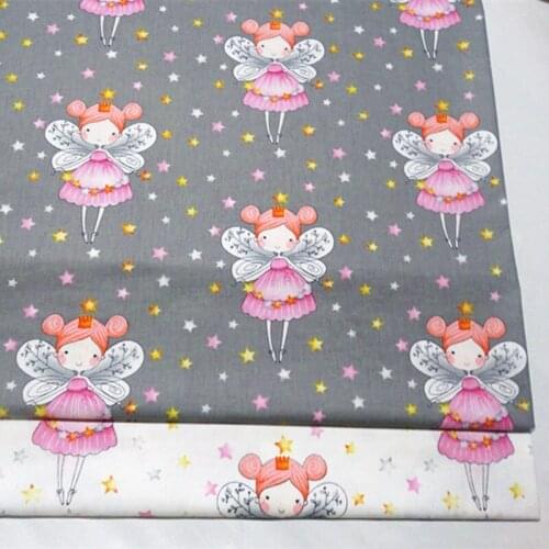 Quilting Fabric 100%cotton Fabric Childers Cloth Sewing Household Furinture Handmade DIY Craft Printing Angel Twill Cotton
