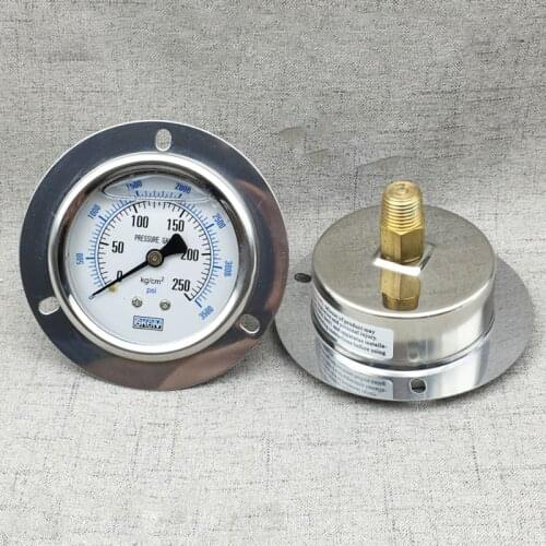 YE-60ZT axial belt edge Digital Pressure Gauge , micro pressure meter water column gas meter 15/150/250kg hydraulic with oil