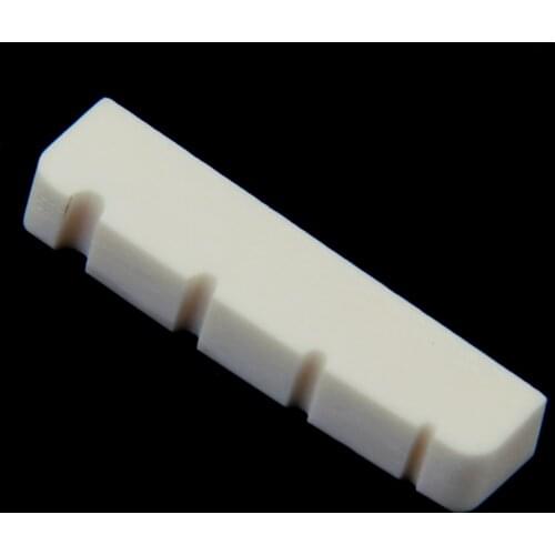38mm BEIGE Slotted Bone Nut Replacement For 4-String Electric Bass Guitar