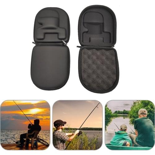 Fishing Reel Protective Bag Low Profile Baitcasting Fishing Reel Box Case for Drum/Spinning/Raft Reel Fishing Pouch Bag