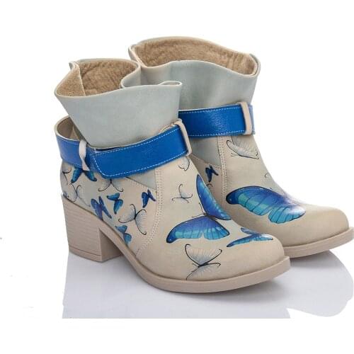 Streetfly 2021 new fashion Winter autumn colorful printed women Boots Non-slip sole Waterproof orthopedic boots