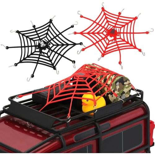 1PCS Elastic Luggage Net Spider Web Shape for 1/10 RC Crawler Car Traxxas TRX4 Axial SCX10 90046 Accessories Parts