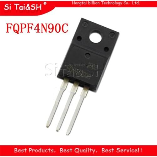 10PCS FQPF4N90C TO-220F 4N90C 4N90 TO220 New original