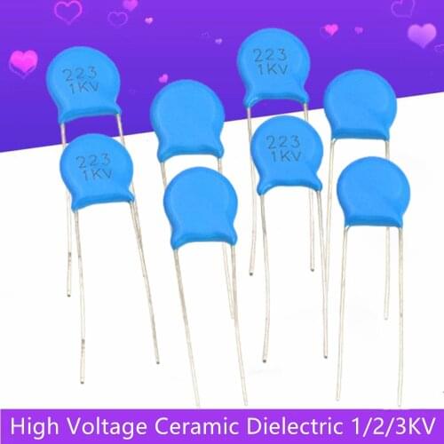 10Pcs High Voltage Ceramic Dielectric Let Ultrahigh Pressure Chip Capacitor 1KV 2KV 3KV All Series 10PF 22PF 47PF 1NF 3.3NF