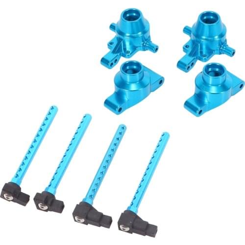2 Set RC Car Part: 1 Set Front Rear Knuckle Arm Steering Cup Upright Hub Carrier & 1 Set Body Posts Mount Extension Set