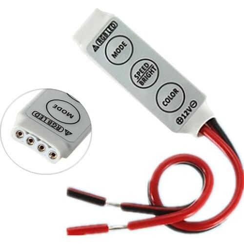 3key seven-color controller RGB light bar with dimmer 12v
