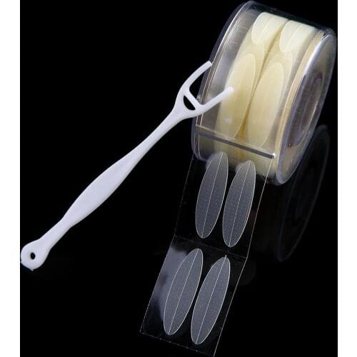 600pcs/1 Rool Wide Double Eyelid Makeup Stripe Big Eye Decoration Invisible Fold Eyelid Shadow Sticker Tape Tool