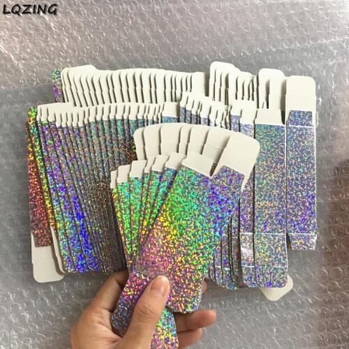 80pcs/lot Cheap Laser Paper Gift Box Lipstick Perfume Bottle Tube Packing Thicked Craft Boxes For Cosmetic