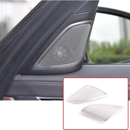 Car Aluminum Alloy Audio Speaker Tweeters Cover Trim Accessories For BMW 7 Series G11 G12 2016-2020 Car Accessories