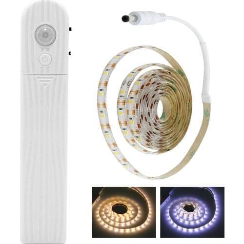 Wireless Motion Sensor LED Strip lamp 1M 2M 3M USB LED Strip TV Backlight Bed Cabinet Closet Wardrobe Stairs Door Night light