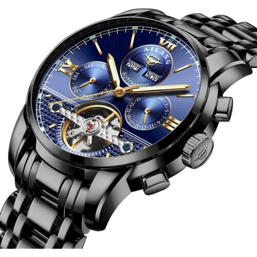 2021 Top Brand Luxury Waterproof Automatic Self-wind Watch Military Fashion Casual Tourbillon Mens Watch New Gift Relogios