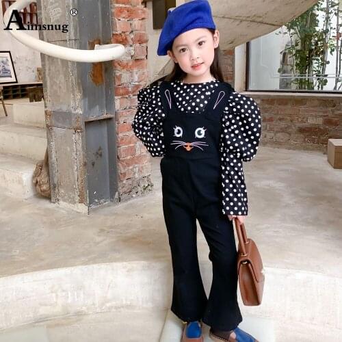 Children Long Sleeve Shirts Baby Girls Sweet Blouse Kids Clothing 2021 Autumn Fashion Dot Shirt blusas 2021 Single Breasted Tops