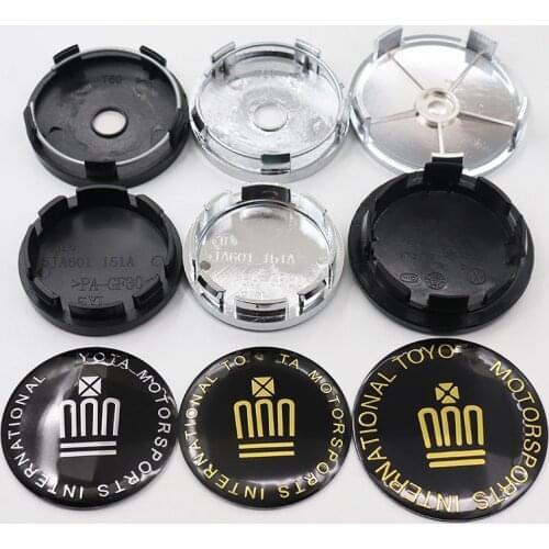 4pcs 56mm 60mm 65mm 68mm logo car emblem Wheel Center Hub Cap Rim refit Creative badge covers decoration sticker accessories HG