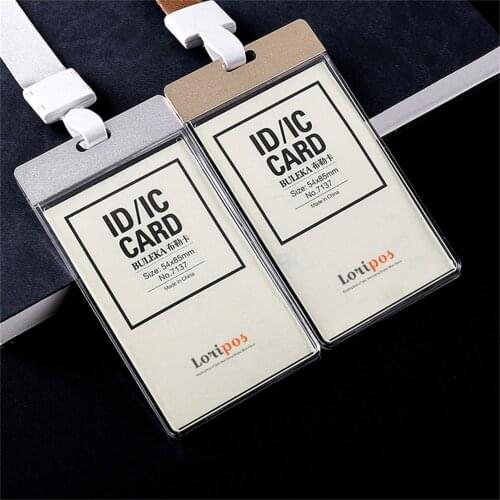 Name 7136 Aluminum Badge Holder with Lanyard Bus Id Card Holders Business Office School