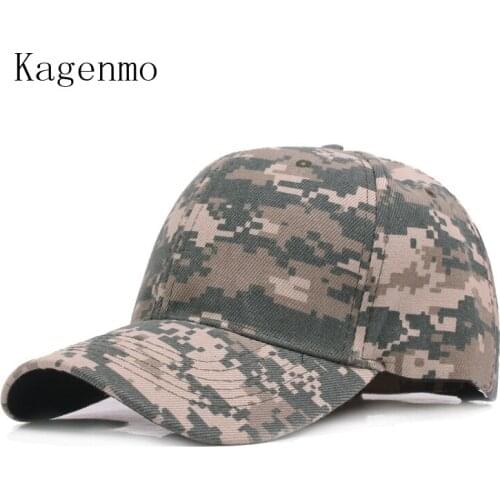 Kagenmo Camouflage Male Female Summer Baseball Cap Fashion Army Hat Jungle Cap Thin Cotton Adjustable Unisex