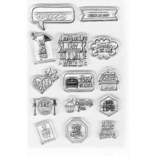 Calendar Planner Stamps Clear Silicone Daily Planner Jounal Stamps For Agenda Notebook