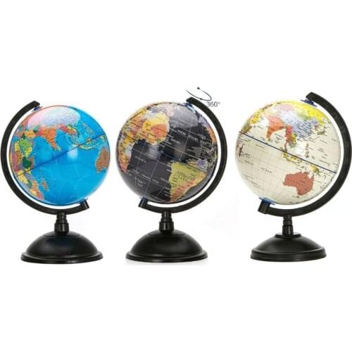 20cm Ocean World Globe Map with Swivel Stand Geography Educational Toy Enhance Knowledge of Earth and Geography ACEHE Piece