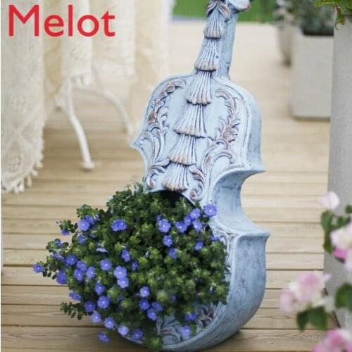 European-Style Creative Gardening Flower Pot Large Balcony Decoration Modern and Unique Garden Decoration Landscape Decoration