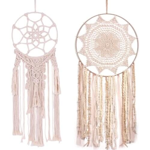 Dreamcatcher Macrame Woven Wall Hanging Tapestry Handmade Boho Dorm Home Decor T3LE