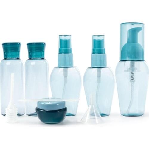 Travel Bottles Set, Leakproof Plastic Clear Travel Containers, Refillable Toiletries Accessories for Business or Travel