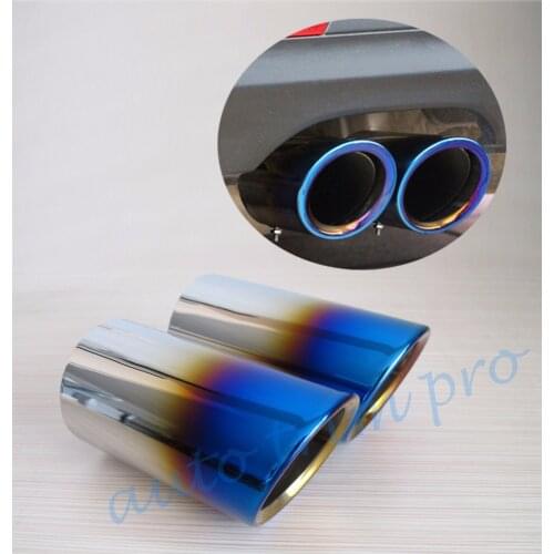 2pcs Car Rear Muffler Tailpipe Tail Exhaust Pipe Tip Cover Fit For BMW E90 E92 E93 325 328 2006 2007 2008 2009 2010 Accessories