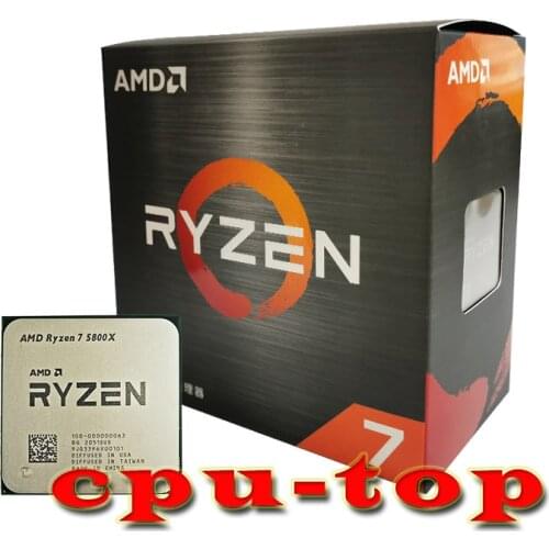 NEW AMD Ryzen 7 5800X R7 5800X 3.8 GHz Eight-Core sixteen-Thread 105W CPU Processor L3=32M 100-000000063 Socket AM4 no fan