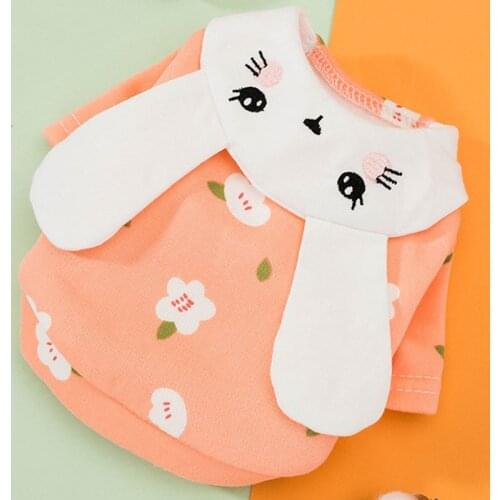 Cute Cat Dog Clothes Pullover Dog Sweatshirt Rabbit Ears Design Dog Hoody Hoodies For Small Dogs Chihuahua Bichon Cat Tshirt XXL