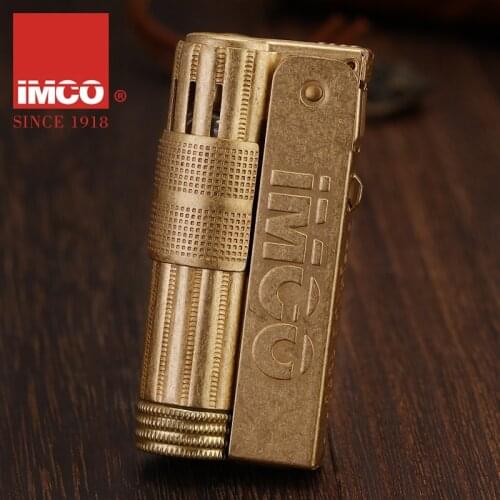 Genuine IMCO 6700O original copper windproof kerosene lighter Austria vintage sealed oil tank gasline windbrek