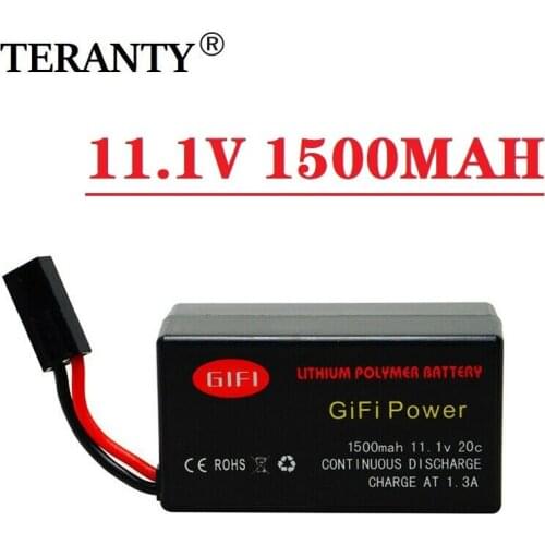 11.1V 1500mAh 20C Recyclable High Power Rechargeable battery Designed for Parrot AR.Drone 2.0 Quadcopter Long Flight Time
