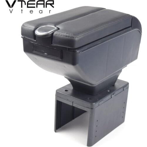 Vtear For Vw Passat B5 Armrest Interior Center Console Storage Box Arm Rest Car-styling Decoration Accessories Parts 2003 2005