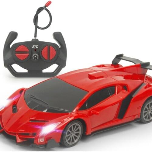 RC Car Racing 1:24 Model with Light Xmas Birthday Gifts Electric Carro Juguetes Children Indoor Toys Remote Control Car for Boy