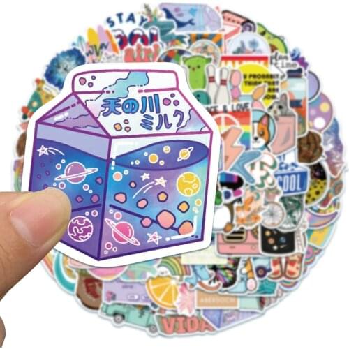 10/30/50Pcs/Pack Cute pattern Anime Stickers Laptop Guitar Motorcycle Luggage Skateboard Bicycle Waterproof Sticker Kids Toys