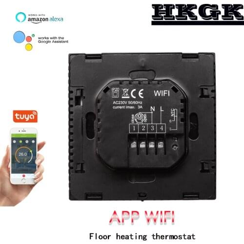 Tuya Wifi programme Thermostat Temperature Controller for floor water heating,Works with Alexa Google Home