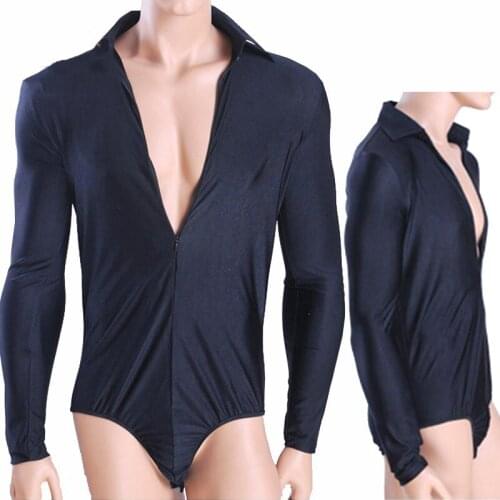 New Latin Dance Tops Male Dance Leotard Zipper V-Neck Ballroom Shirts Men Performance Dance Costume Latin Dance Shirts VDB837