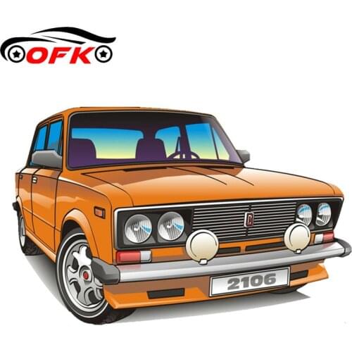 OFK Lovely High Quality Car Sticker VAZ 2106 Decal Bumper Windshield KK PVC 18cm X 12cm