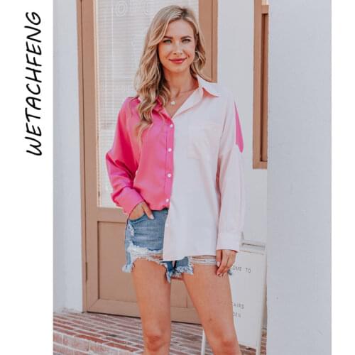 Блузки на пуговицах Wetachfeng China At AliExpress