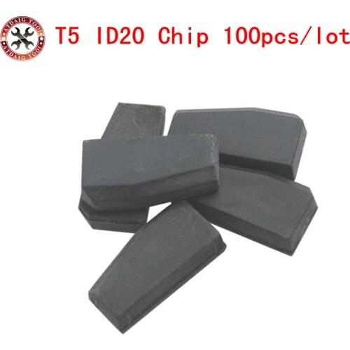 100pcs/lot ID T5 ID20 ceramic Transponder Chip t5 cloneable keys transponder chip (ID20) for Car Transponder Key Locksmith Tool