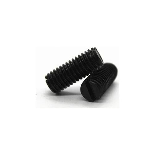 30pcs M2.5 carbon steel slotted set screws flat set screwheadless bolt machine bolts length 3mm-8mm