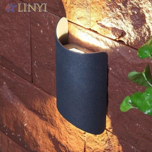 Aluminum Indoor Outdoor Waterproof 10W LED Wall Lamp Decoration IP55 Garden Balcony Corridor Porch Sconce Wall Lights AC85-265V