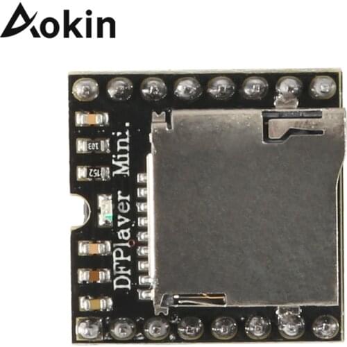 Aokin for Arduino Mini MP3 Player mp3 DF Player Mini MP3 Player Module TF Card U Disk Audio Voice Module Board