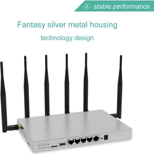 3g4g5g lte Mobile Wifi Wireless Router Gigabit Dual-Band AC1200 Wireless Router Wifi Repeater With 6*5dBi High Gain Antennas