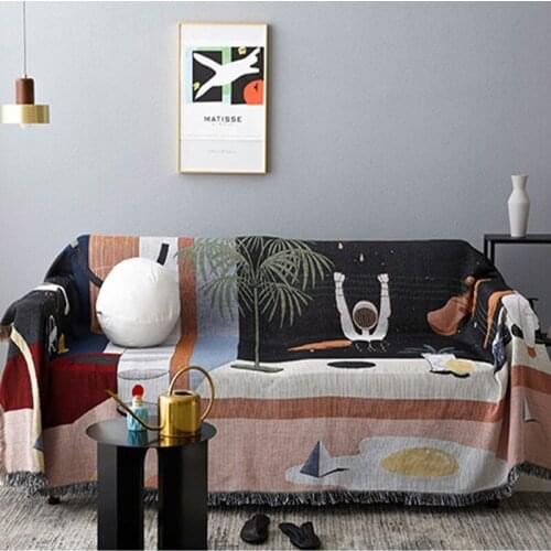 Throw Blanket For Sofa Travel Airplane Blanket Weighted Blanket Space Travel Pattern Simple Carpet Tapestry Bedspread Home Decor