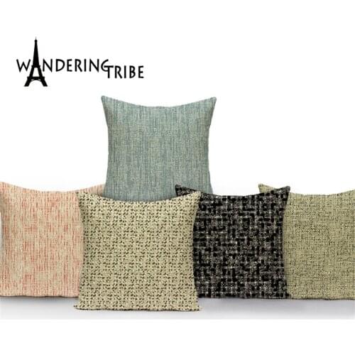 Plain Style Cover Pillow Sofa Cushions Decorative Pillows For Bed Monochrome Pattern Chair Cover With Back Pillowcase 45 X 45