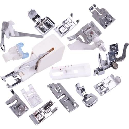CY-015 15 Pcs Good Quality Low Shank Snap On Presser Foot set Fit For Brother Singer Domestic Janome Sewing Machine