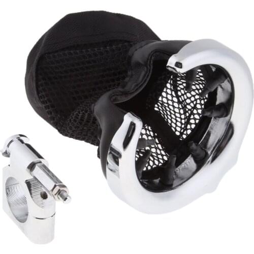 Motorcycle Handlebar Cup Holder Metal Drink with Mesh Basket for