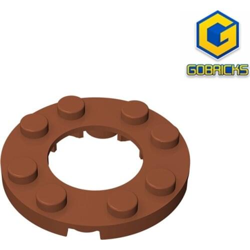 Gobricks GDS-842 Plate, Round 4 x 4 with 2 x 2 Hole compatible 11833 pieces of childrens toys